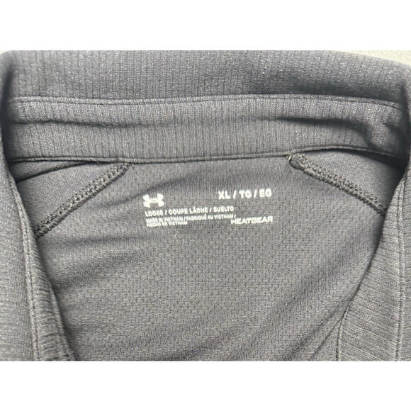 Under Armour HeatGear Polo Shirt XL Black Hargrave Military Academy HMA - Picture 4 of 4